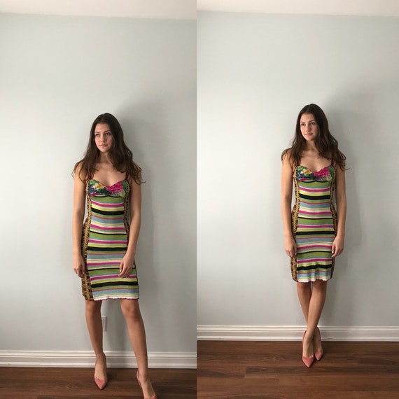 Bazar Christian Lacroix Knit Dress, Striped Knit D