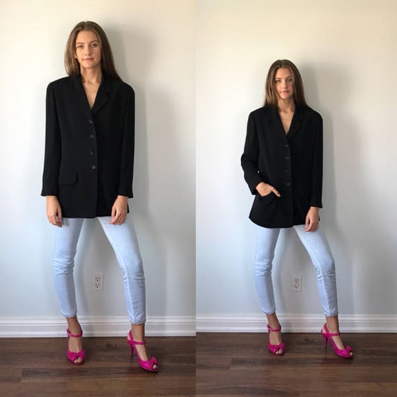 Vintage Black Jacket, Emanuel, Emanuel Ungaro, 199