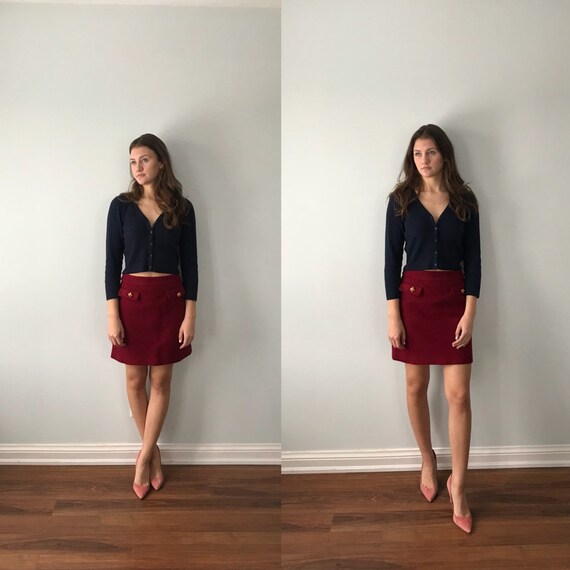 Vintage Dolce & Gabbana Red Short Skirt, Vintage S