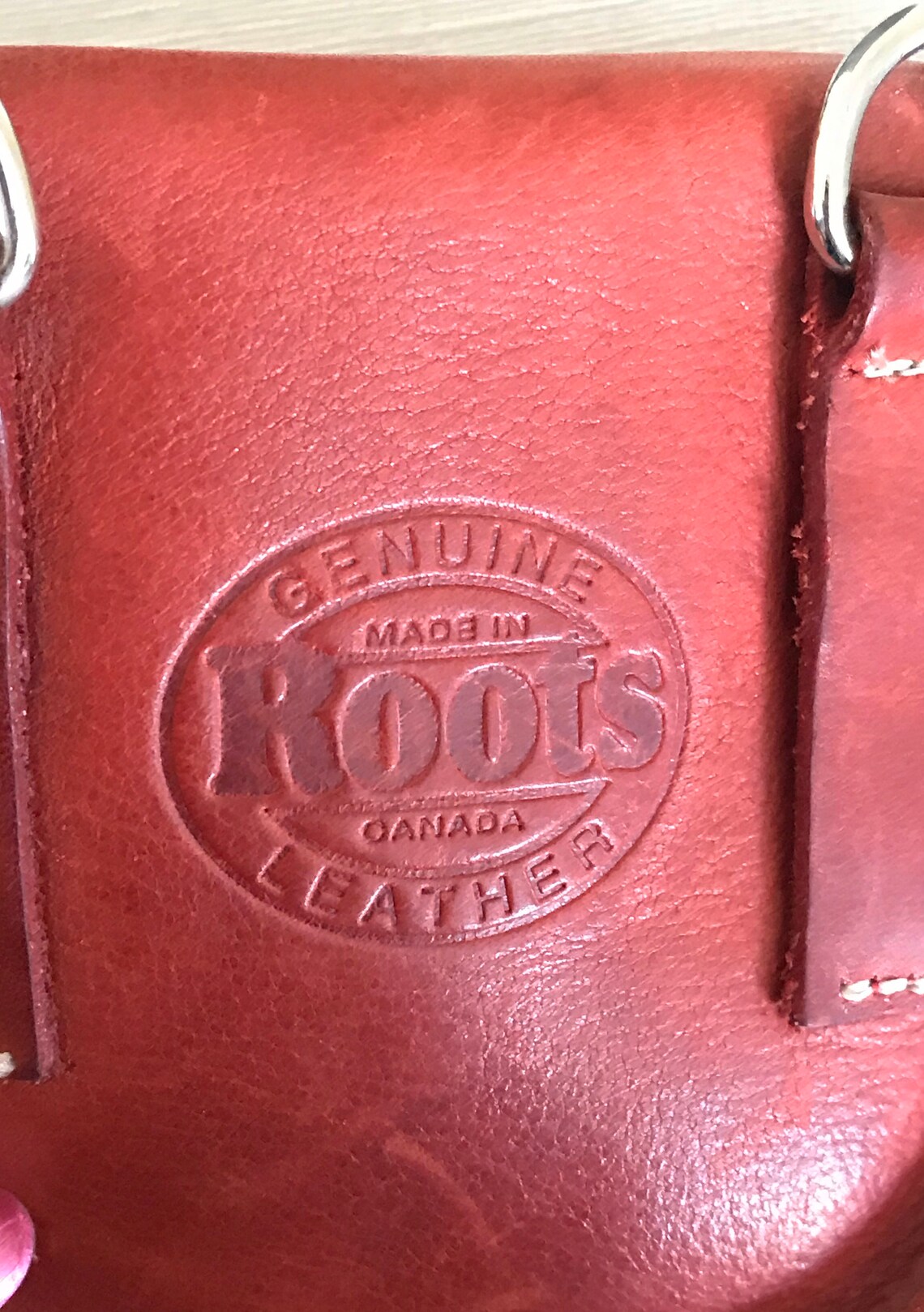 Vintage Roots Leather Crossbody Handbag Roots Red Handbag Etsy