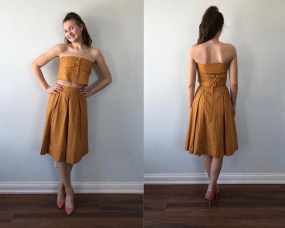 Vintage Skirt Suit, 1960s Skirt Suit, Strapless To