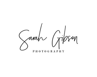 Custom LogoDesign, Photography Logo, watermark, Hand-written logo, Blog header, Photography watermark, script font logo