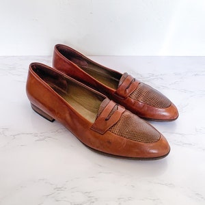 Vintage Italian Leather Women&#39;s Loafers Size 9 – Penny Loafers, Bruno Magli, Menswear, Academic Aesthetic