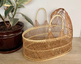 Wicker Bassinet Etsy