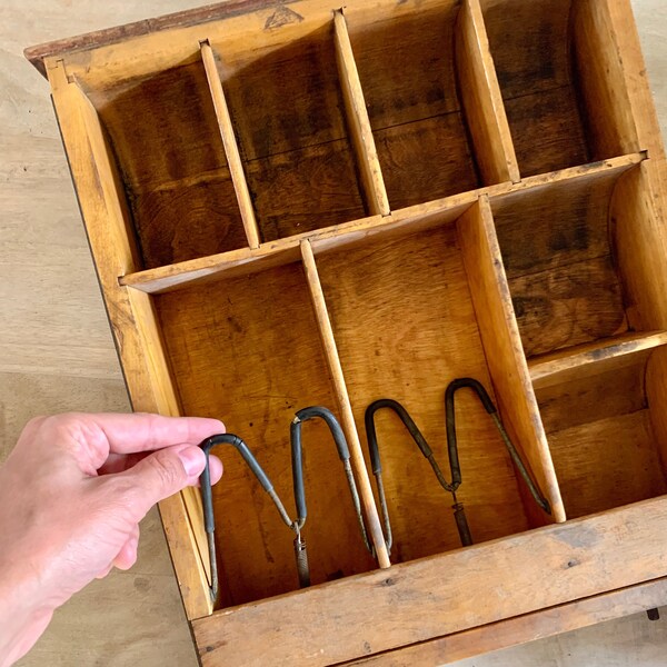 Vintage Rustic Wooden Cashier Drawer – Curio Display, Trinket Tray, Farmhouse Decor