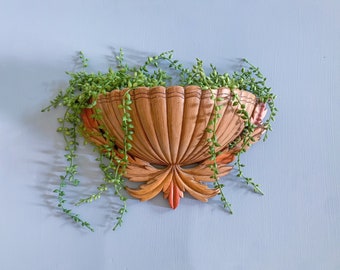 Vintage Resin Wall Pocket Planter – Wall Basket, Wall Planter, Boho Wall Decor