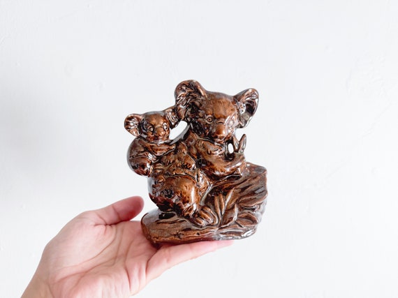 コアラ 親子 陶器 オブジェ 置物 オーストラリア