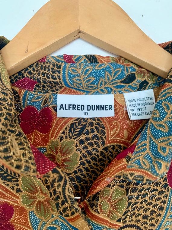 Vintage Boho Button Down Blouse – Alfred Dunner S… - image 3