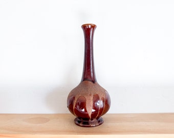 Mid Century Royal Haeger Lavaglasur-Keramikvase - MCM-Vase, braune Keramikvase