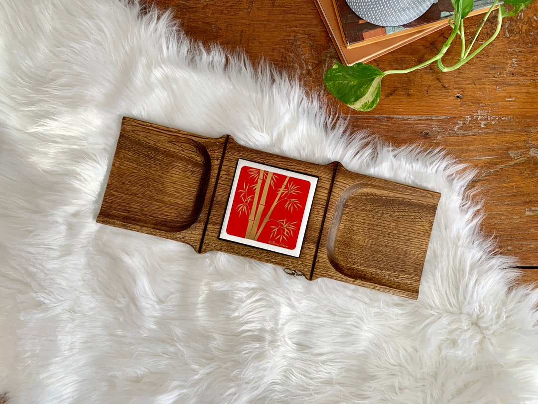 ヴィンテージ フレッド プレス 木製チーズボード – 竹製スナックトレイ