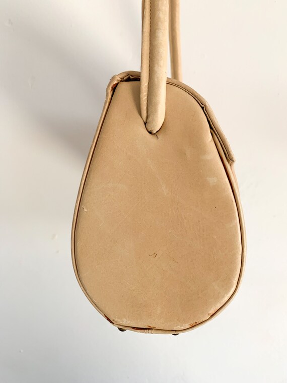 Vintage Tan Leather Bag – Small Shoulder Bag, Sim… - image 4