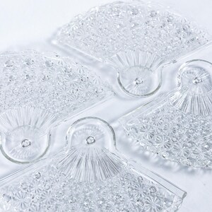 Vintage Glas Fächer Fächer | LG Wright Fan Trays, Stapelbare Glas Fan Platten