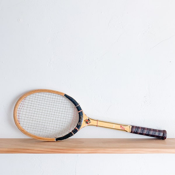 Vintage Sportcraft Wooden Tennis Racket – Vintage Sports, Vintage Racquet, Tennis Decor