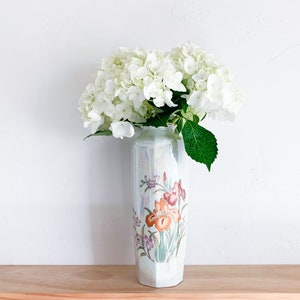 Hohe irisierende Japanische Shady Vase - Iris Vase, Lustreware Vase, Opalisierende Vase, Große Vintage Vase