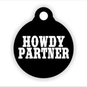Lustige Haustier-Tag, Cowboy-Hundehalsband, alte West Pet-ID Tag, anpassbare Farben, beidseitig Welpe Identification, Cat Lover, neues Kätzchen Tag