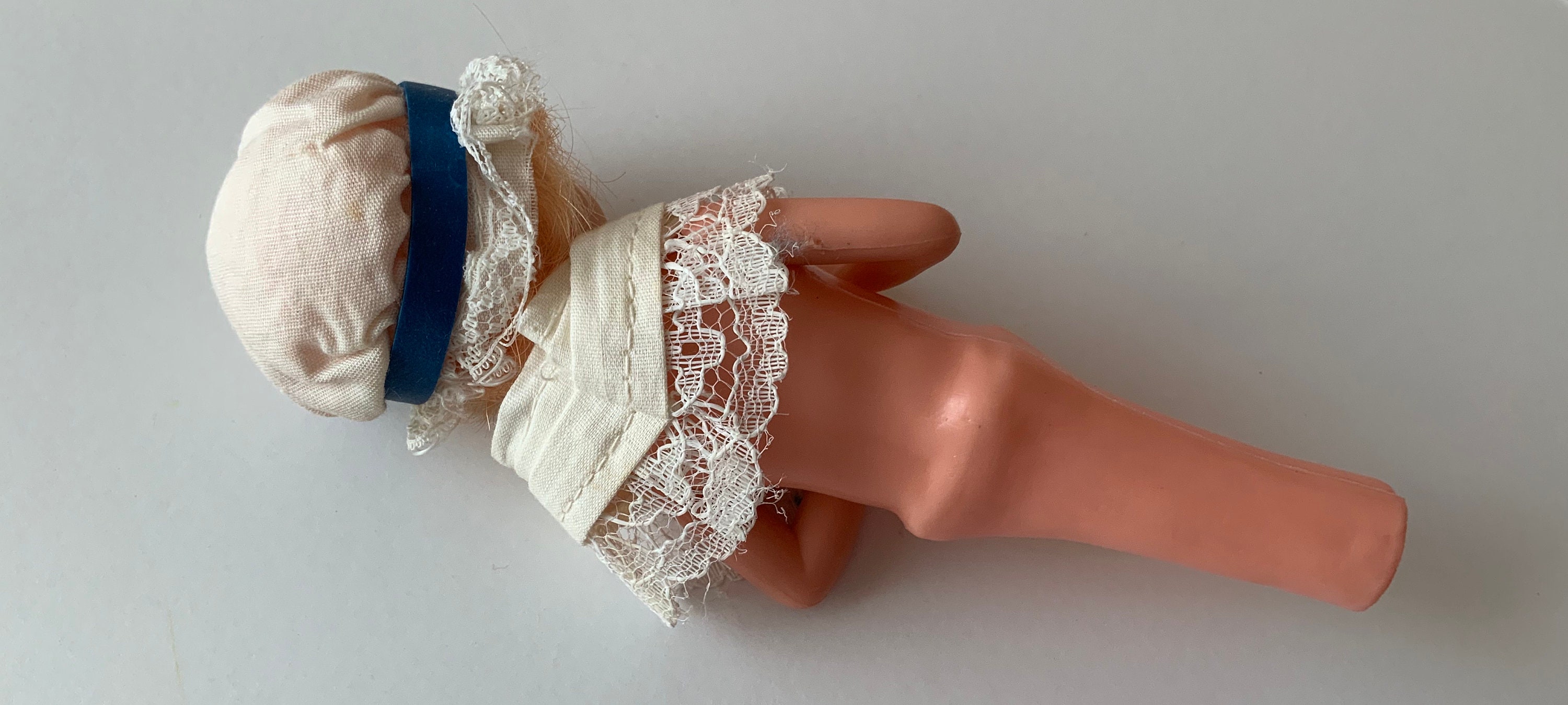 Doll Toilet paper roll cover plastic vintage blond Etsy
