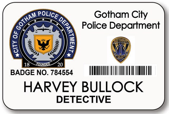 New York City Police Detective's Novelty Pin with Blue Background Letters