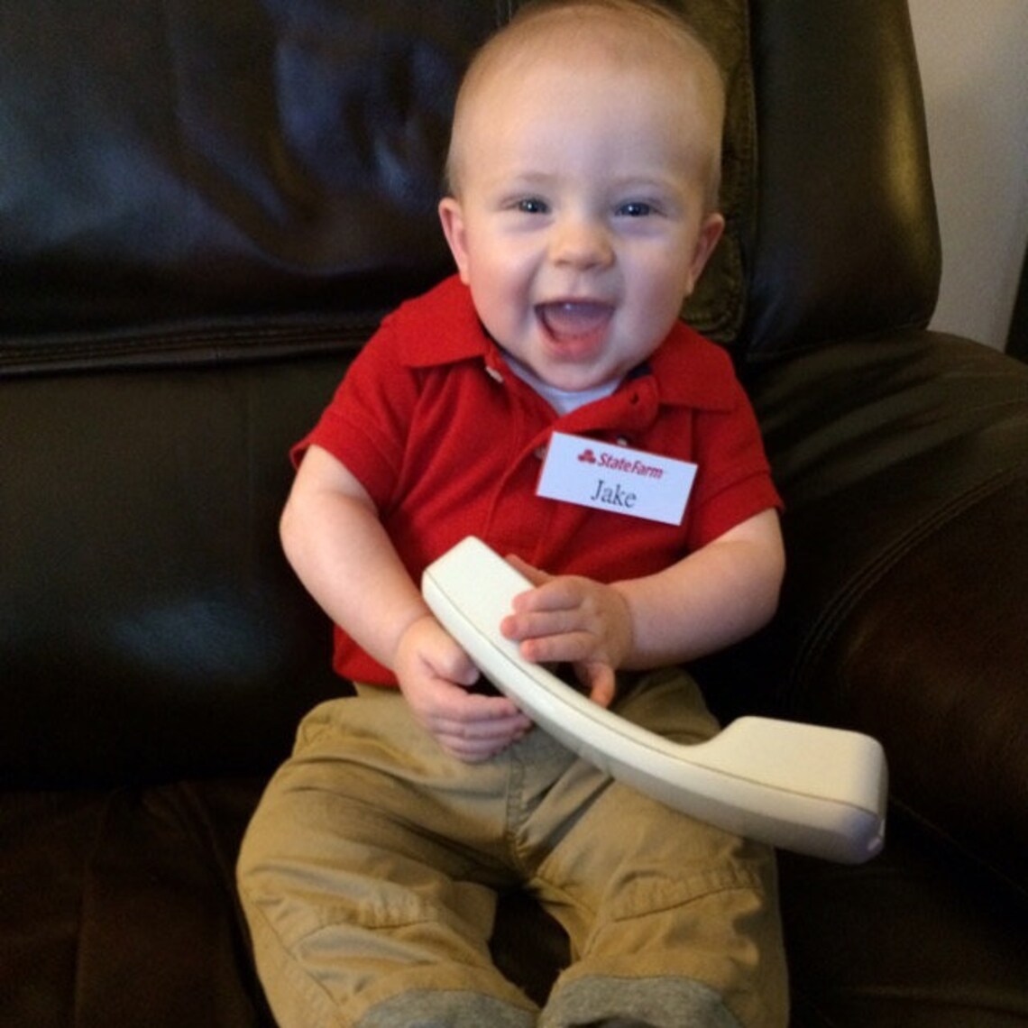 1 JAKE From State Farm Halloween Costume Name Badge Tag with a Etsy