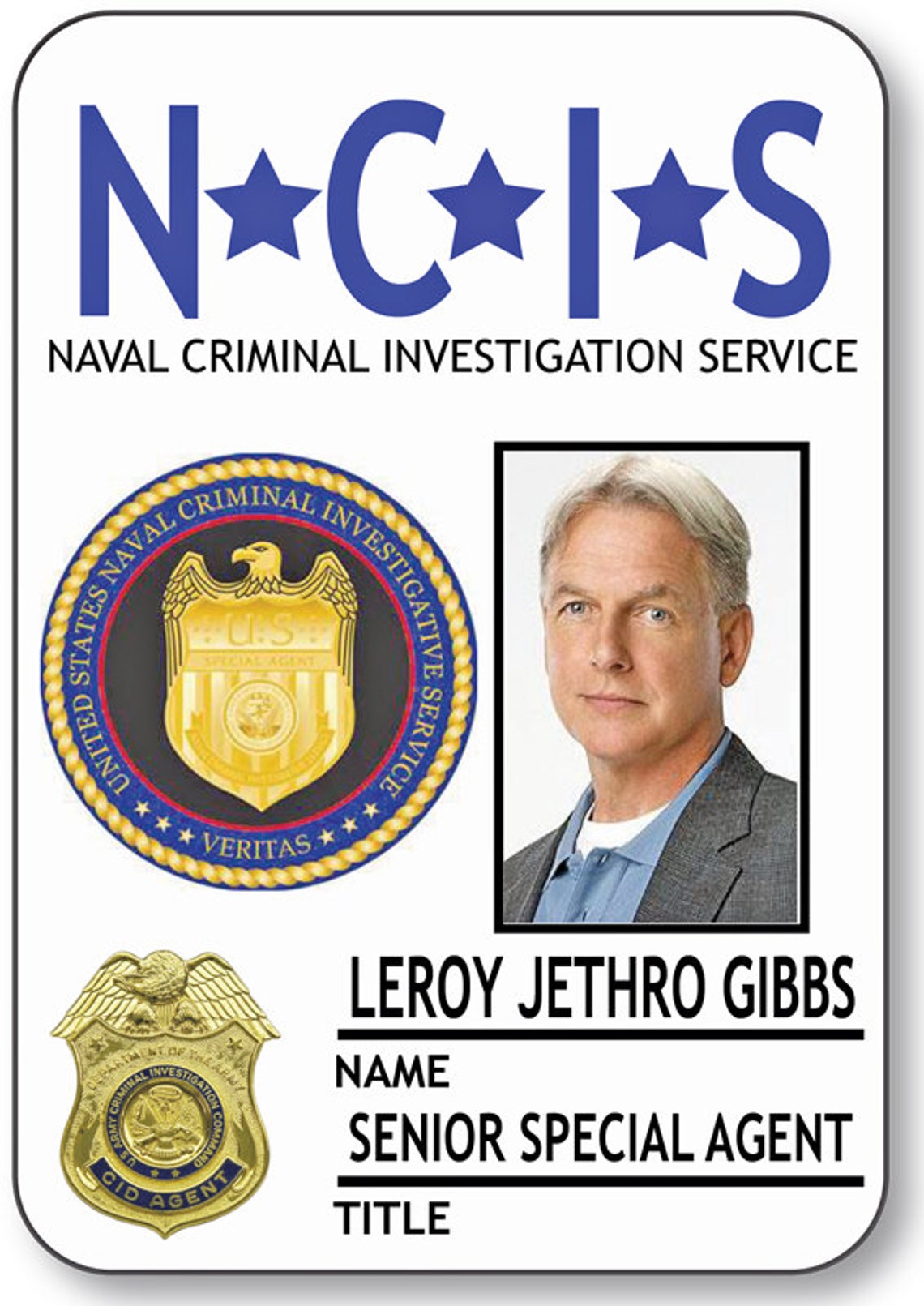 LEROY Jethro GIBBS Senior Special Agent From NCIS Etsy