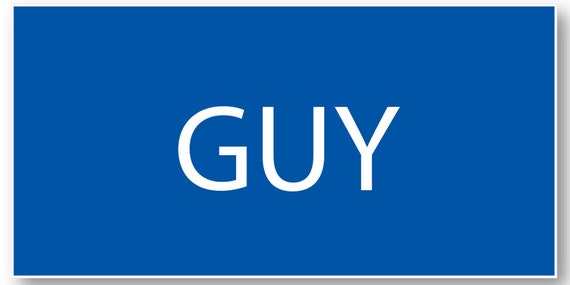 GUY FREE GUY Halloween Costume Name Badge Tag With a Magnetic - Etsy