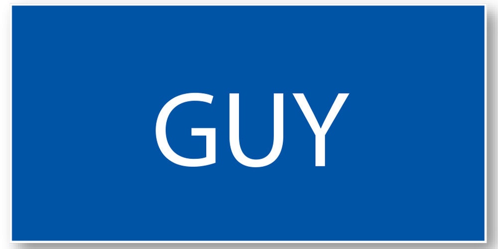 Free Guy Name Tag - Etsy Canada