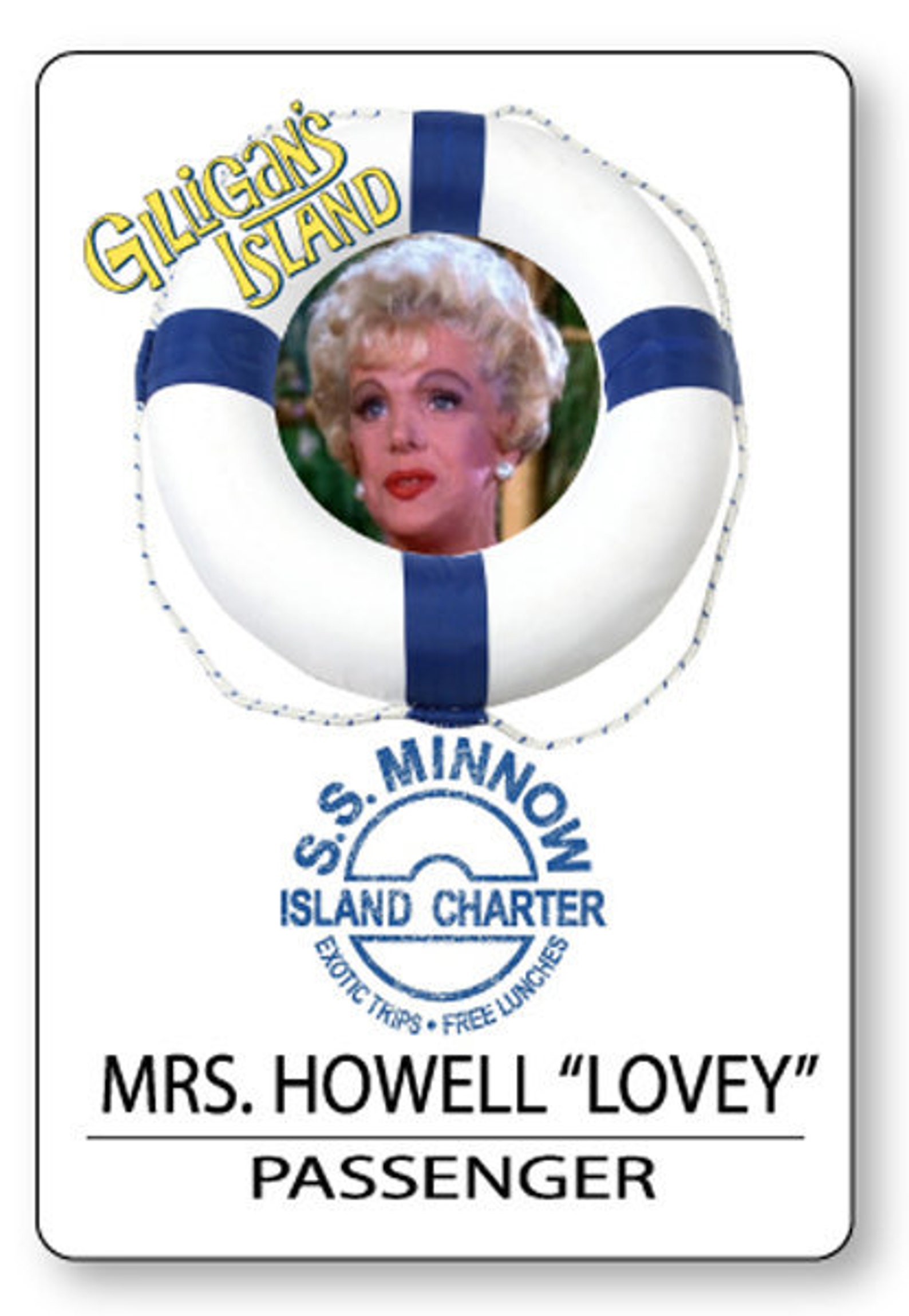 MRS HOWELL LOVEY of Gilligan's Island Name Badge With Etsy
