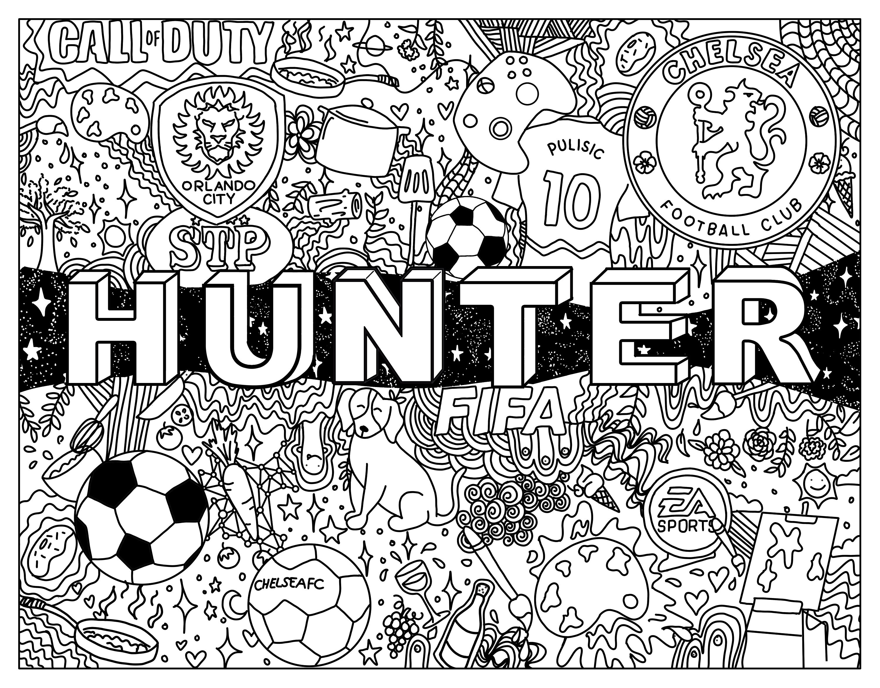 Personalized Name Coloring Page