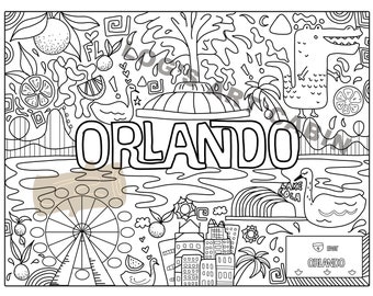 Página para colorir de Orlando