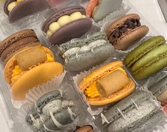 12 Pack Macarons (assorted) - Korean Style Fatcarons -