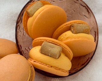 Cheddar Cheese Macarons - Korean Style Fatcarons -  Per piece (Regular or Jumbo size)