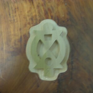 Boa me na me mmoa wo, Adinkra Handgemachter Holzstempel