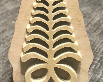 Aya, Adinkra Sello de madera hecho a mano