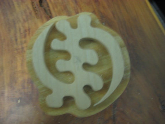 Gye-Nyame, Adinkra Hand Crafted Wooden Stamp