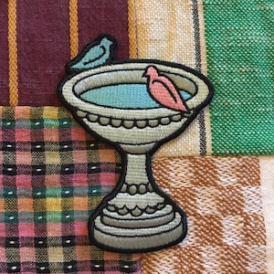 SEW ON PATCH Bird Bath