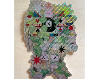 Big Shiny Prismatic Robot Sticker