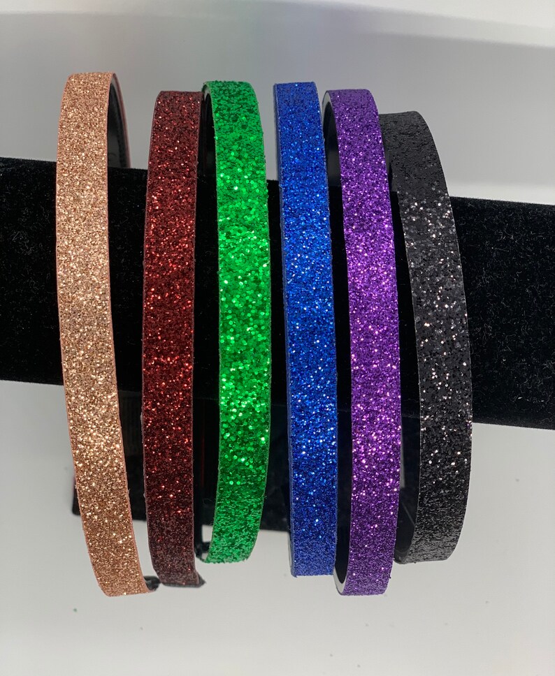 Glitter Plain Headbands Glitter Headband for Girls Glitter Etsy