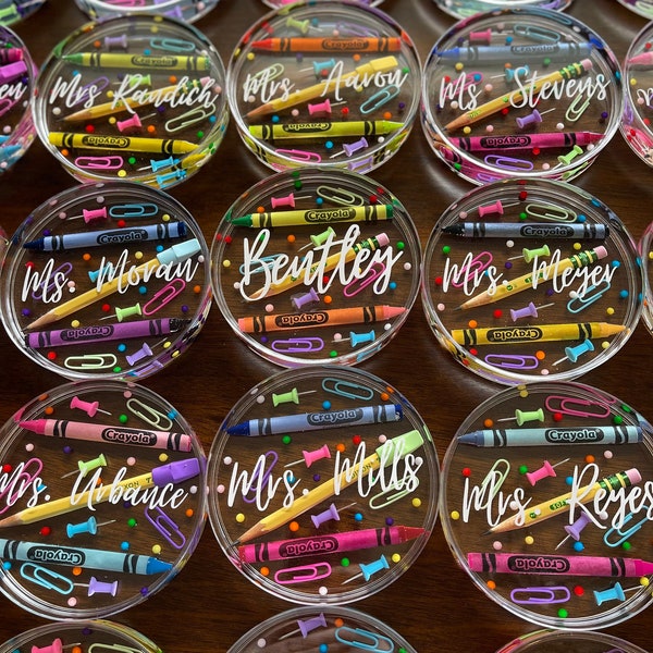 Teacher Resin Coaster Etsy