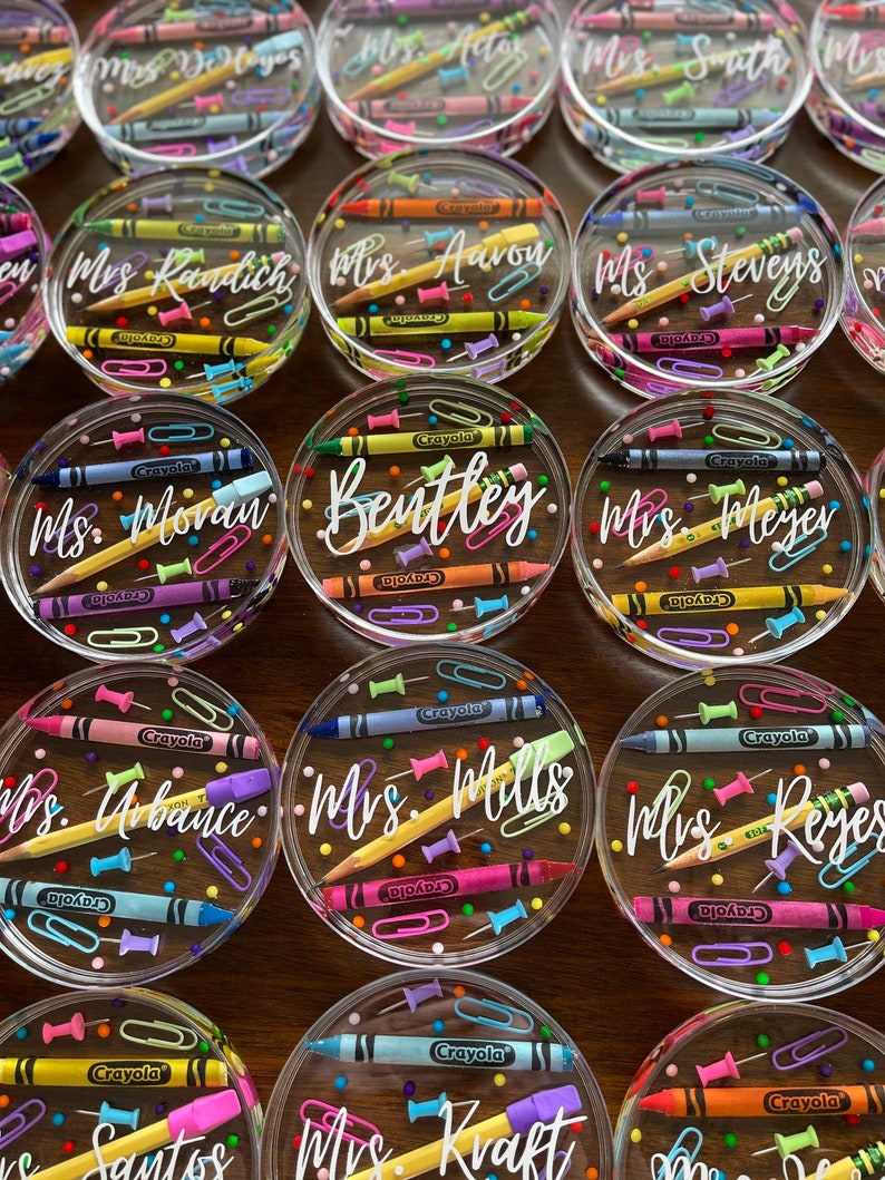 Personalized Teacher Appreciation Coaster image 0