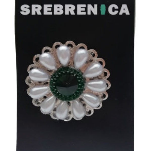 Brooch Flower of Srebrenica - the memory of the victims of the Srebrenica genocide