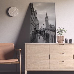 Black and White London Digital Print