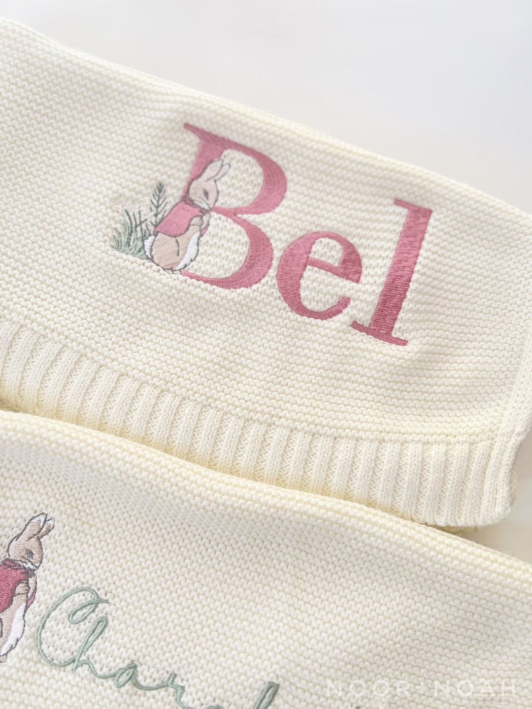 Personalized Knit Baby Blanket Hospital Newborn Baby Shower Etsy