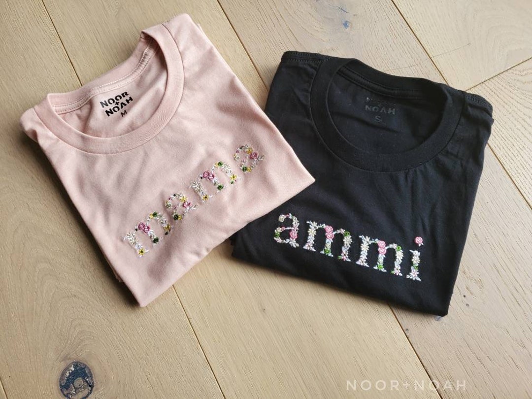 MAMA EMBROIDERED SHIRT Mommy and Me Shirt Matching Shirts - Etsy