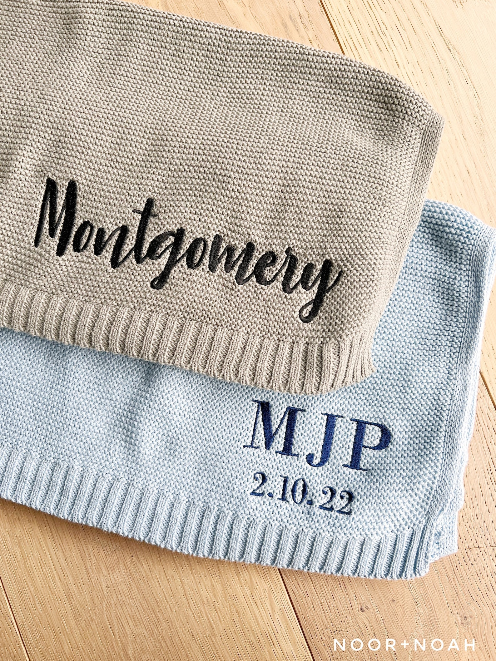 Personalized Embroidered Knit Baby Blanket Hospital Newborn Etsy