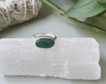 Campitos Turquoise .925 Sterling Silver Ring - Etsy