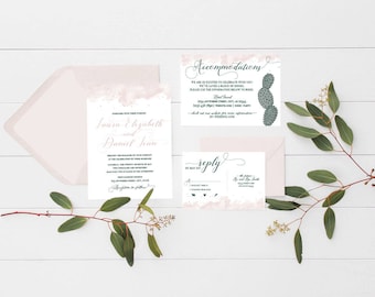 SAMPLE - Desert Wedding Invitation Suite