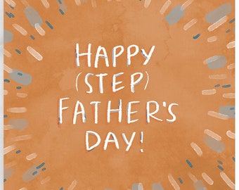 Father's Day Greeting Card for Stepdad or Stepfather