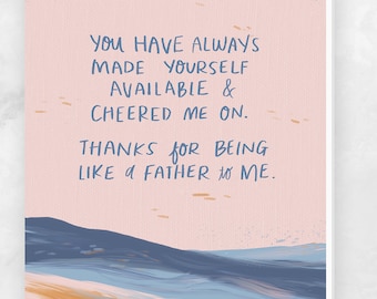 Father's Day Greeting Card for Father Figure that's like a Dad - Brother Uncle Mentor