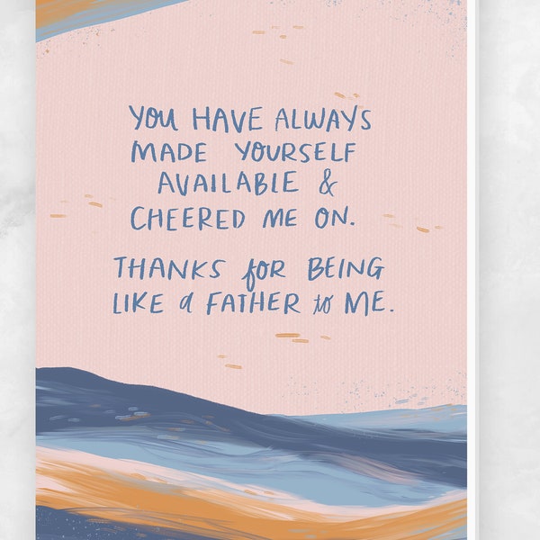 Father's Day Greeting Card for Father Figure that's like a Dad - Brother Uncle Mentor