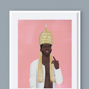 Lil Nas X Illustration - Irreverent Art - Queer Rapper Artwork