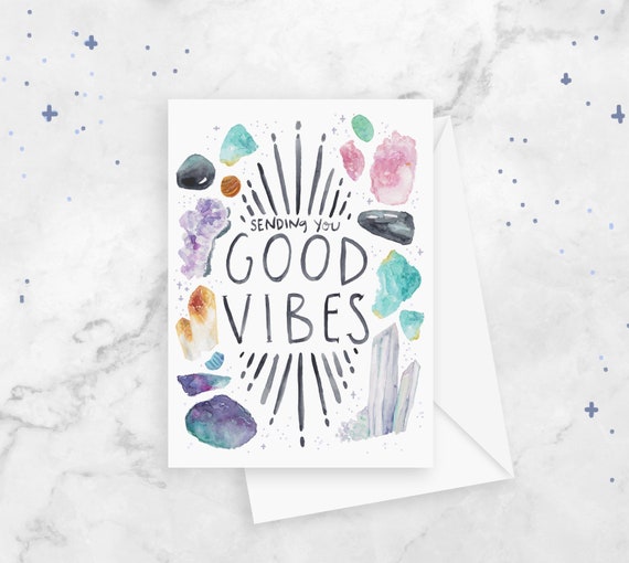 Sending Good Vibes, Sympathy & Friendship Greeting Card Sending Good Vibes, Sympathy & Friendship Greeting Card
